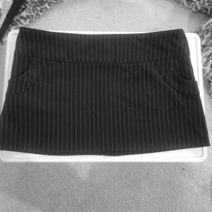 Pinstripe Mini Skirt